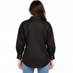 Γυναικείο Πουκάμισο Oversized με Σατέν Υφή CAVALIERI