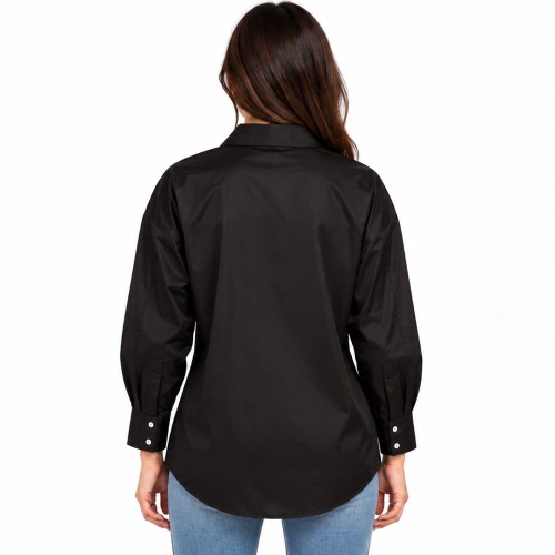 Γυναικείο Πουκάμισο Oversized με Σατέν Υφή CAVALIERI
