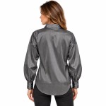 Γυναικείο Πουκάμισο Oversized με Σατέν Υφή CAVALIERI