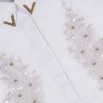 Γυναικείο Κοντομάνικο Πουκάμισο με Κέντημα CAVALIERI Γυναικείο Κοντομάνικο Πουκάμισο με Κέντημα CAVALIERI