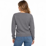 Γυναικεία Πλεκτή Μπλούζα με Λαιμόκοψη V CAVALIERI