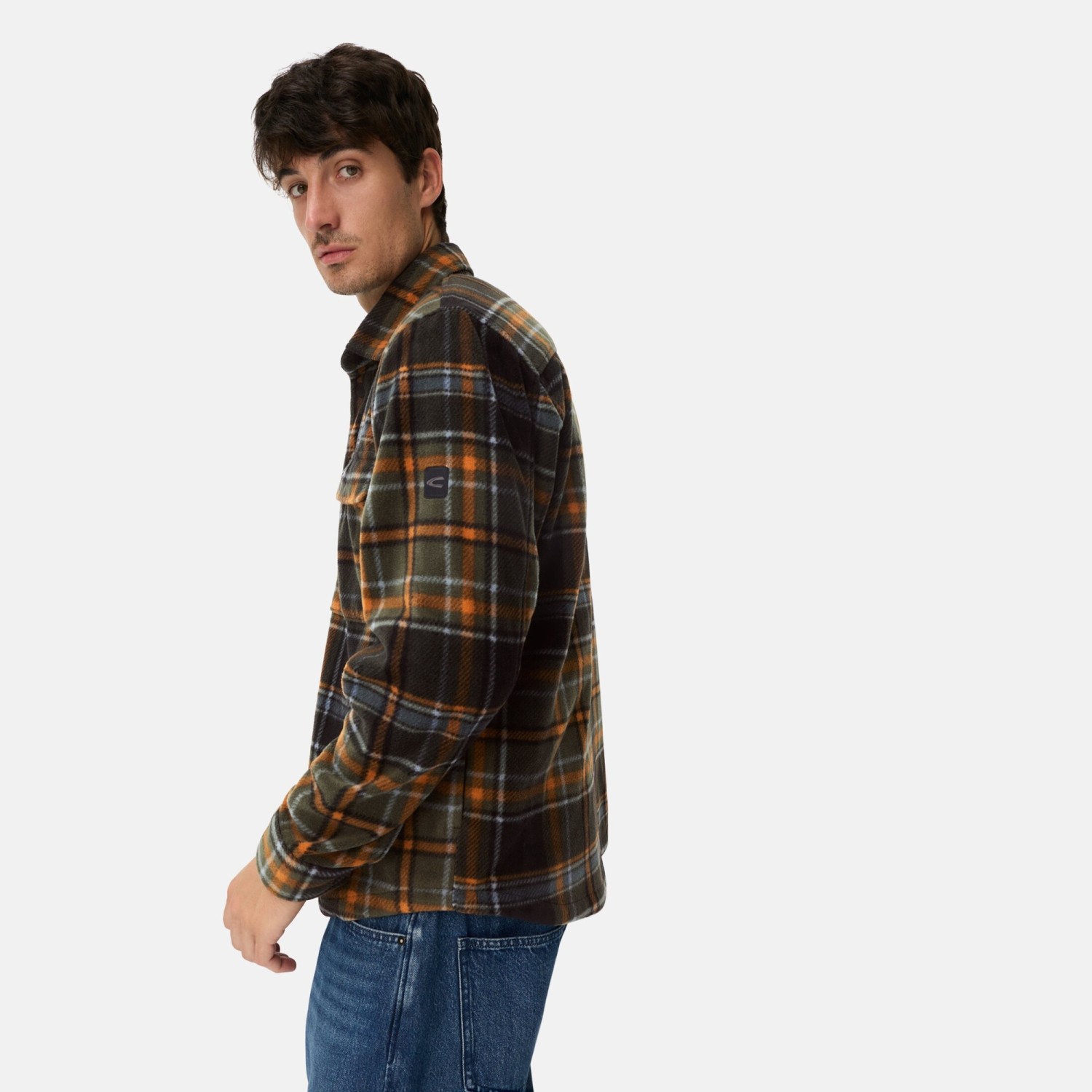 Ανδρικό Πουκάμισο Overshirt Καρό CAMEL ACTIVE