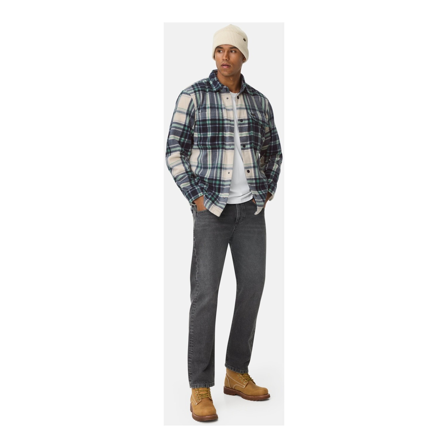 Ανδρικό Πουκάμισο Overshirt Καρό CAMEL ACTIVE