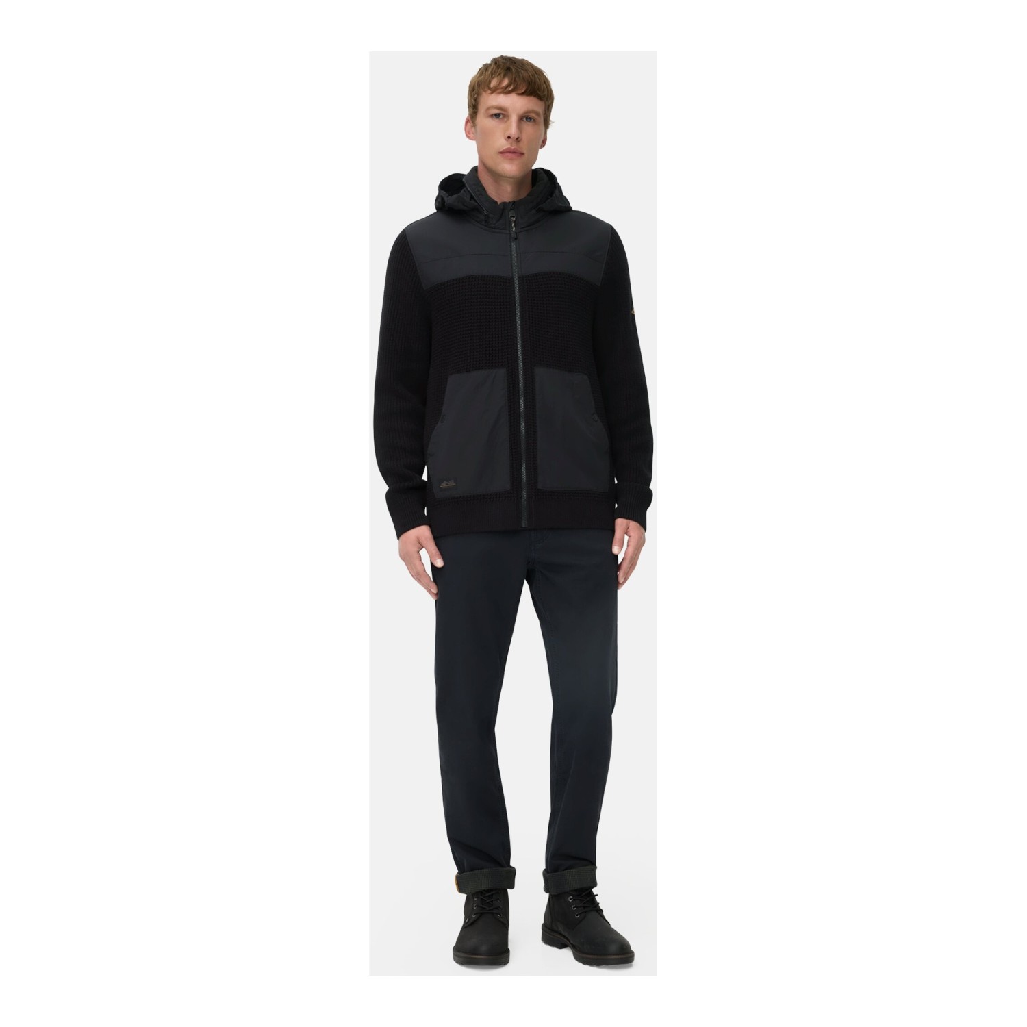 Ανδρική Πλεκτή Ζακέτα Full Zip με Τσέπες CAMEL ACTIVE