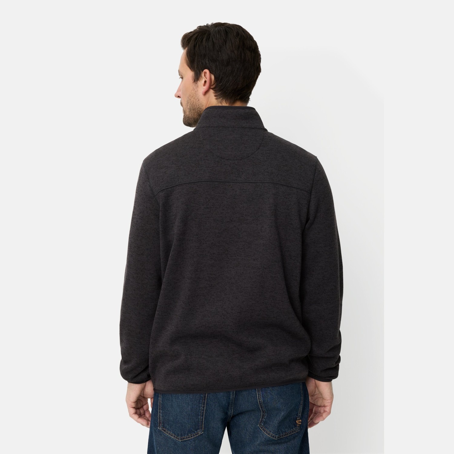 Ανδρική Πλεκτή Ζακέτα Fleece με Φερμουάρ CAMEL ACTIVE