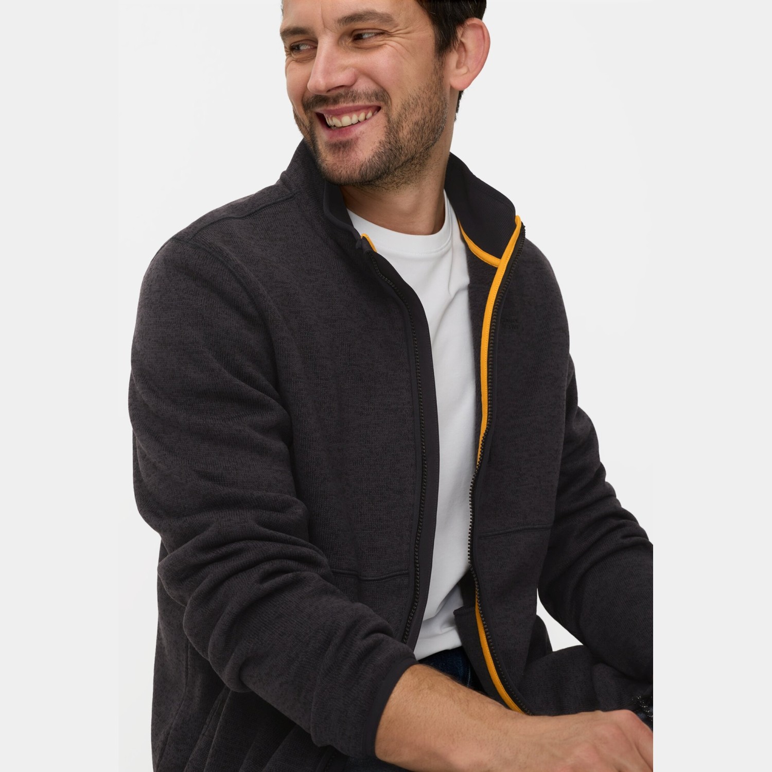 Ανδρική Πλεκτή Ζακέτα Fleece με Φερμουάρ CAMEL ACTIVE