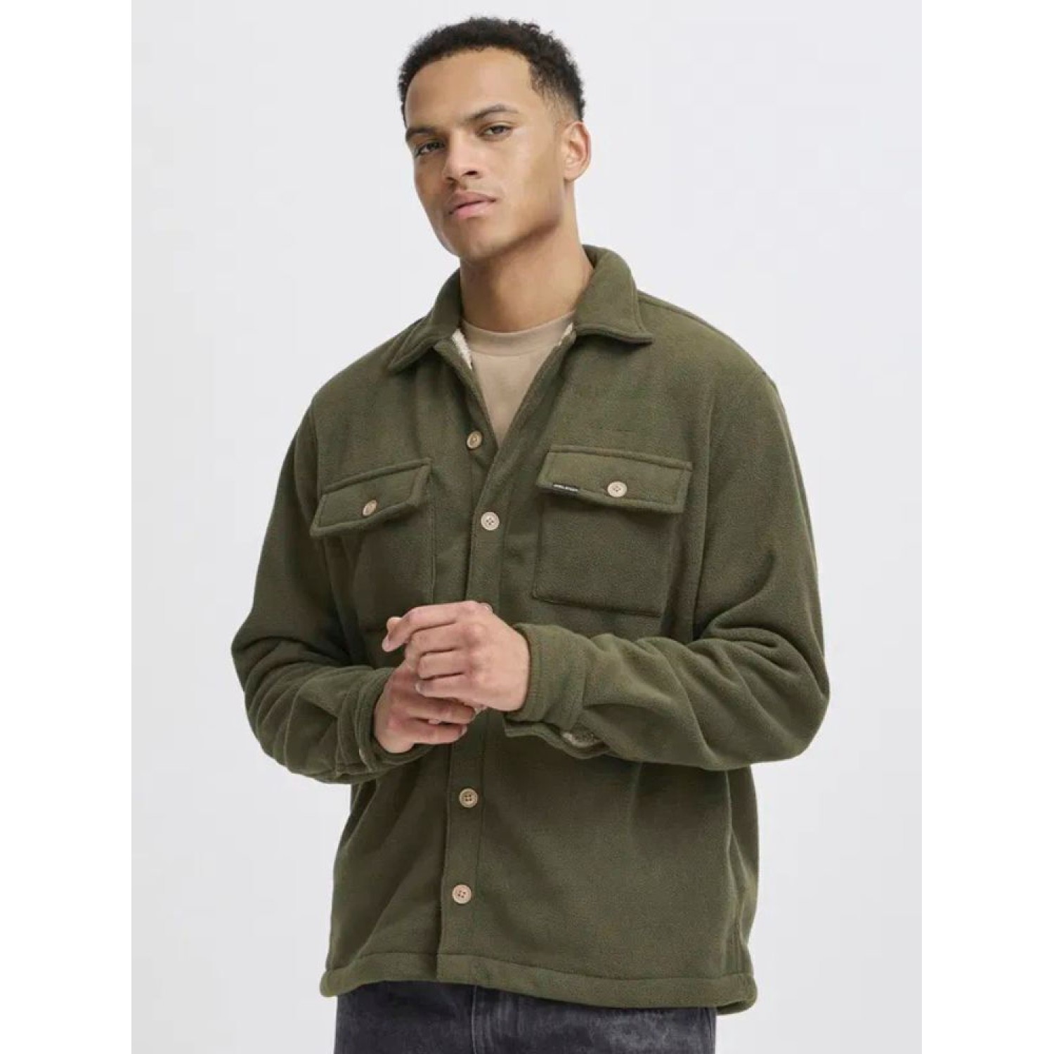 Ανδρικό Πουκάμισο Overshirt με Τσέπες Στήθους BLEND