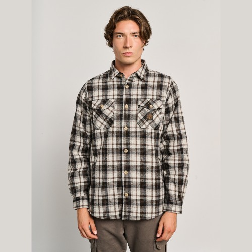 Ανδρικό Πουκάμισο Overshirt Καρό ACE STAFF