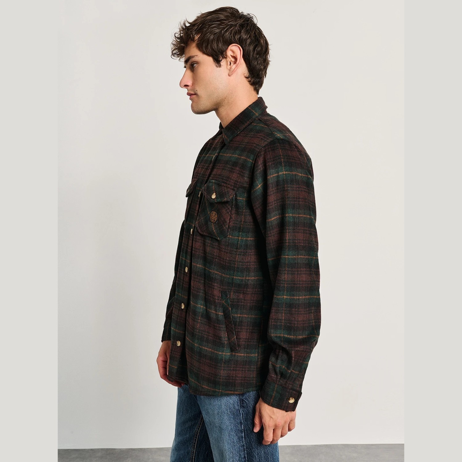 Ανδρικό Πουκάμισο Overshirt Καρό Σχέδιο Alan STAFF