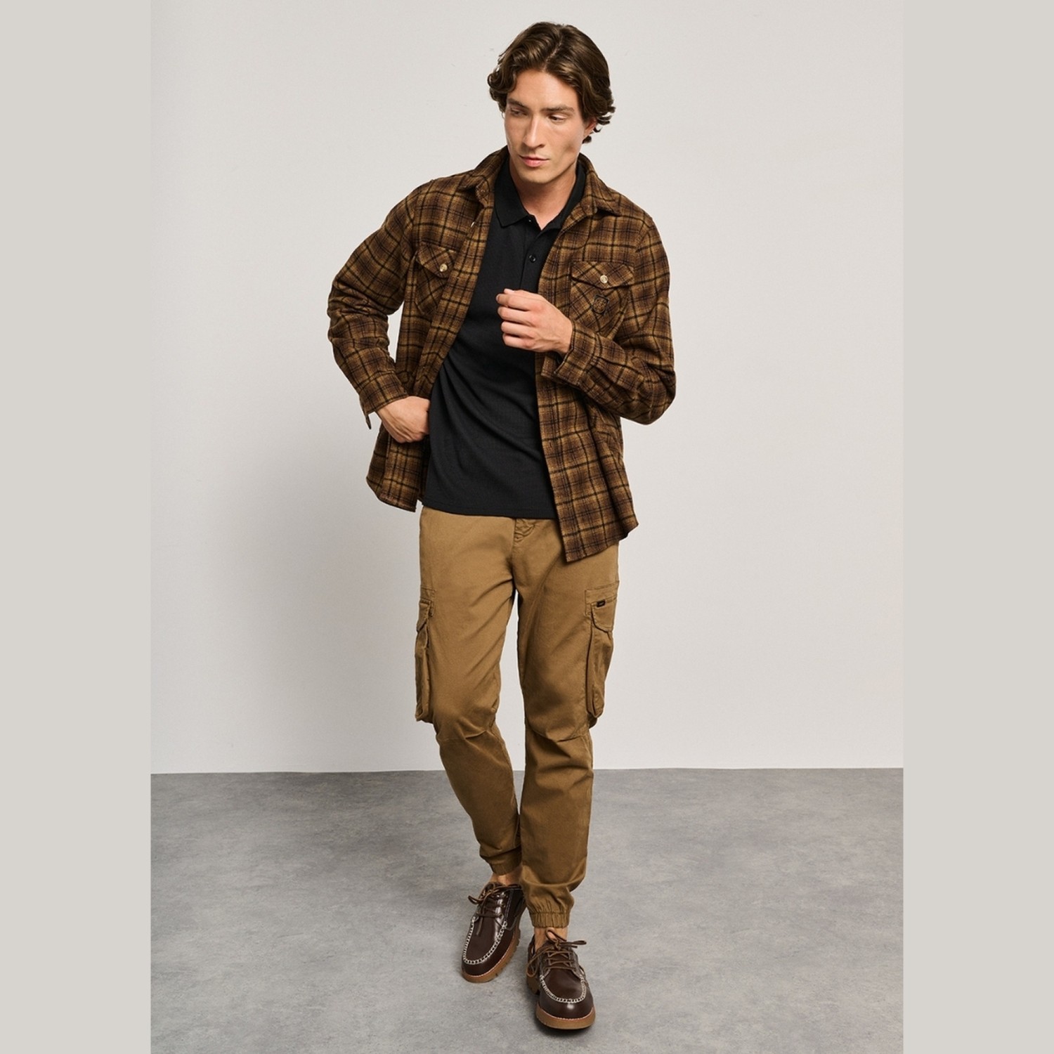 Ανδρικό Πουκάμισο Overshirt Καρό ARI STAFF