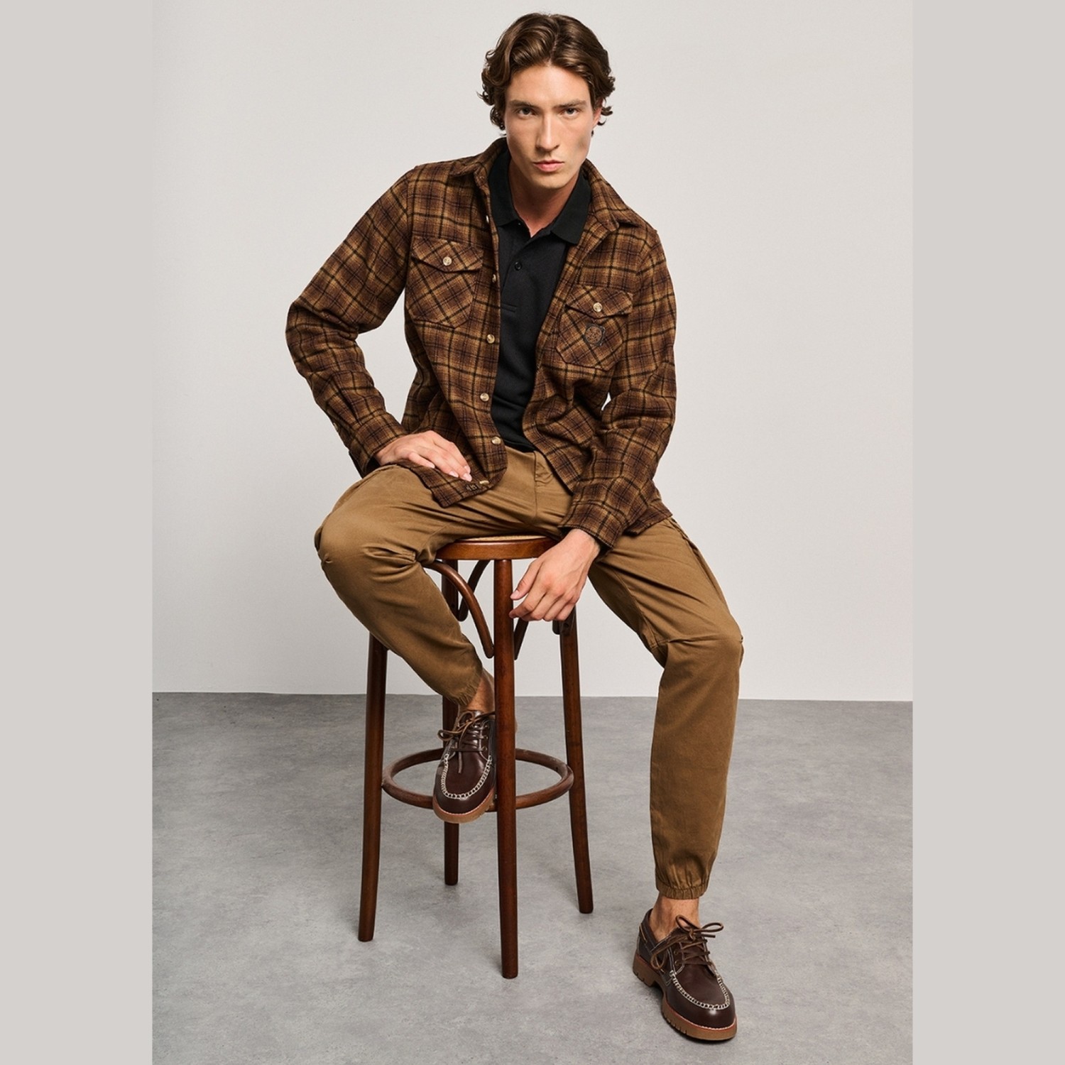 Ανδρικό Πουκάμισο Overshirt Καρό ARI STAFF