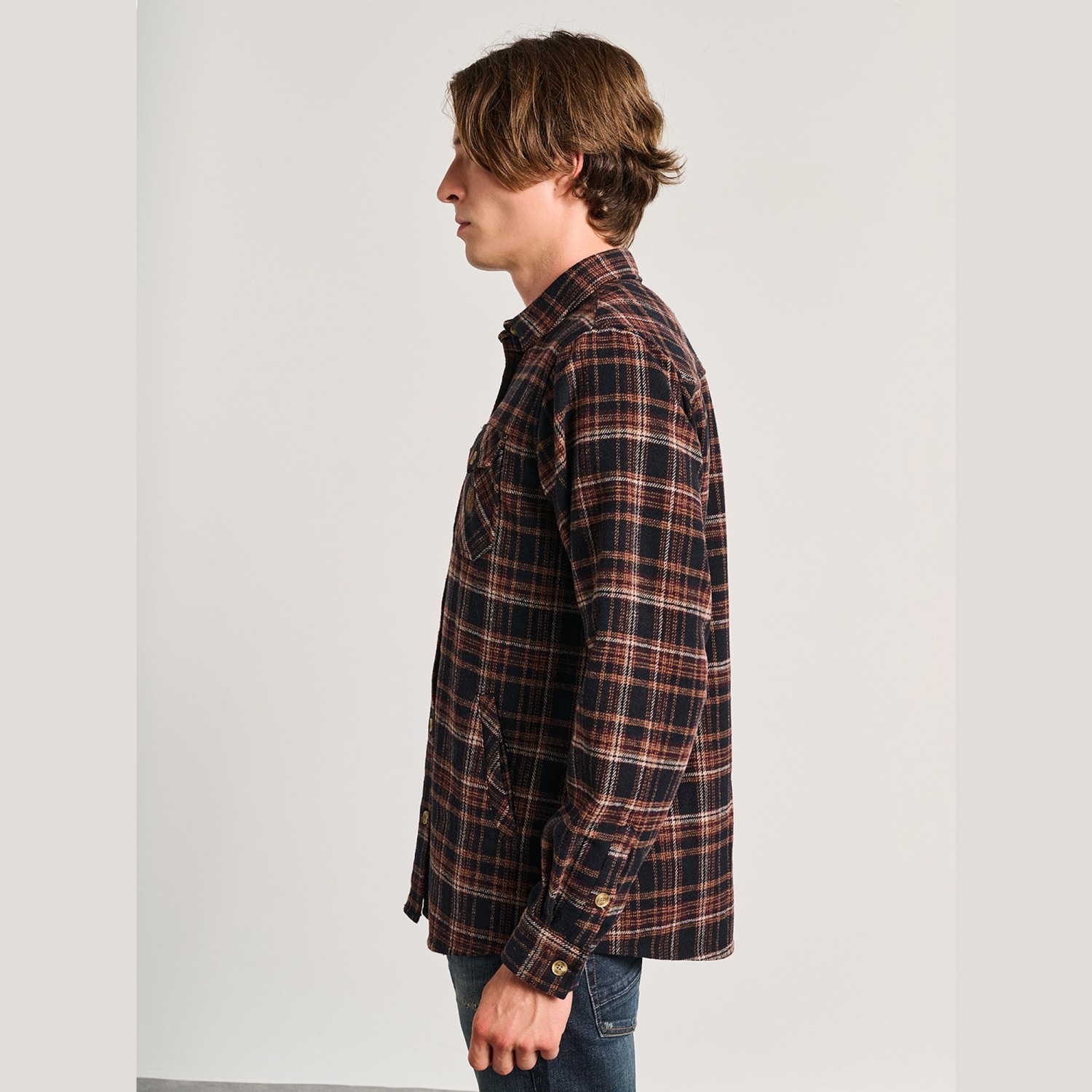 Ανδρικό Πουκάμισο Overshirt Καρό Εκτόρ STAFF