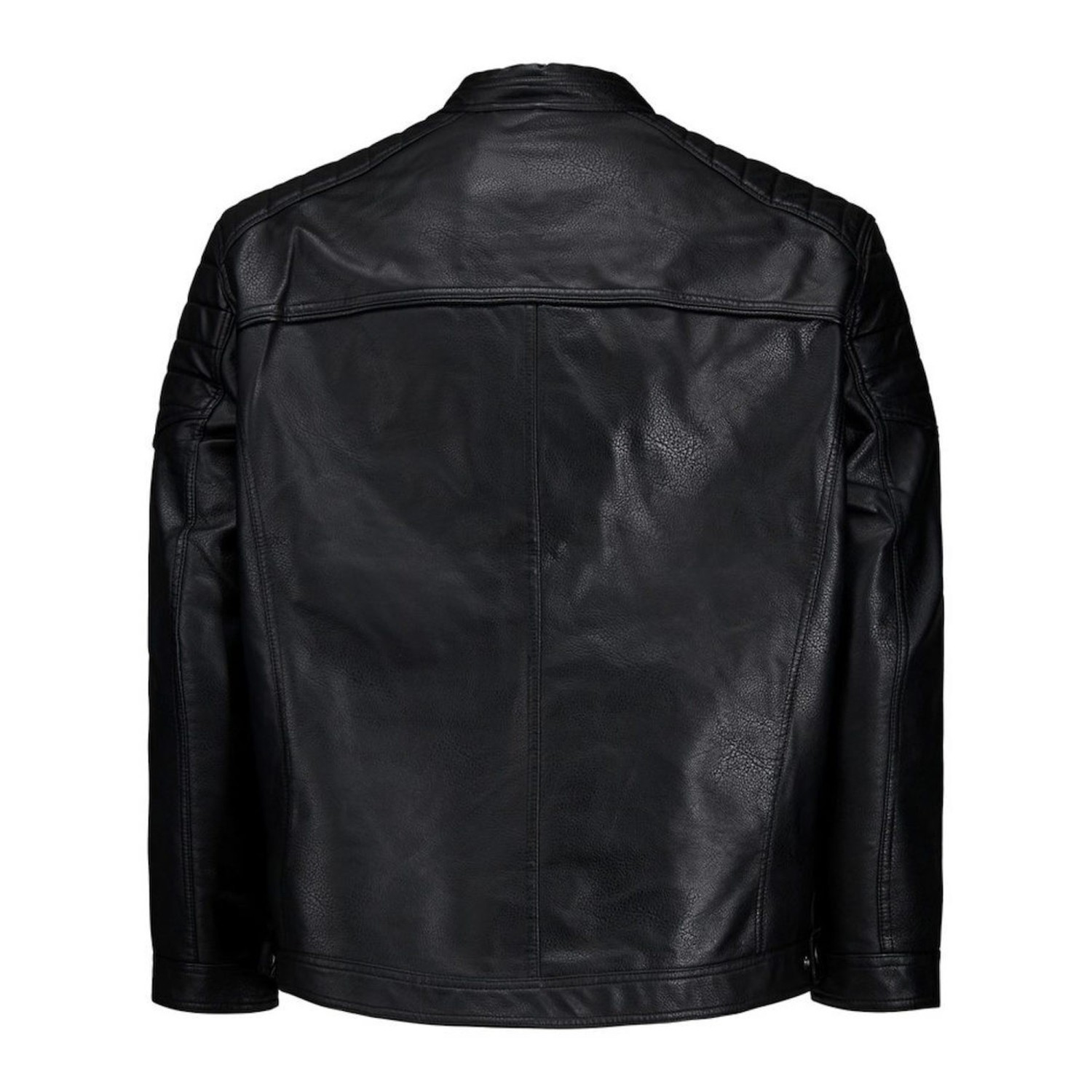 Ανδρικό Δερμάτινο Μπουφάν Biker Στυλ JACK & JONES