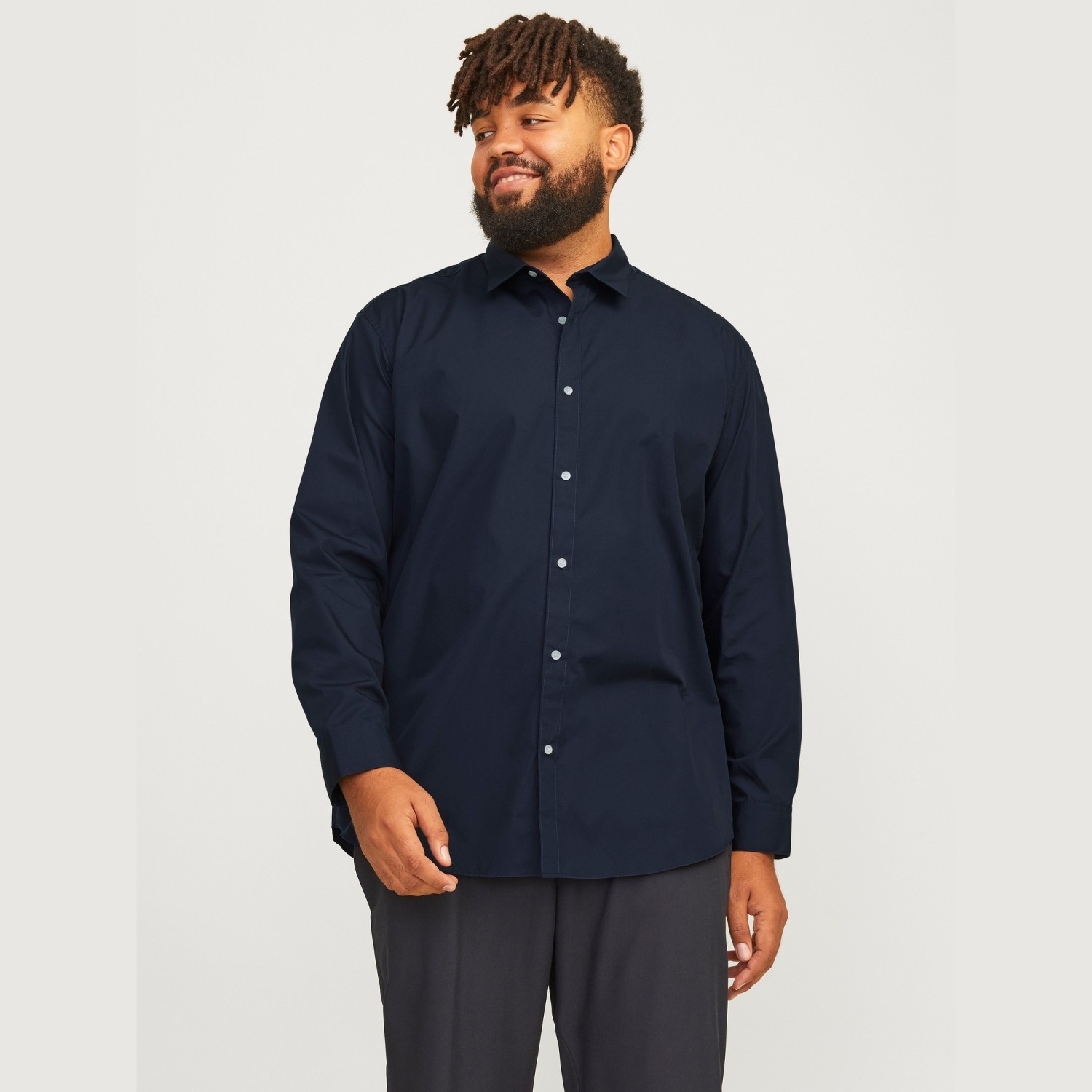 Ανδρικό Πουκάμισο Μακρυμάνικο Μονόχρωμο JACK & JONES