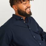 Ανδρικό Πουκάμισο Μακρυμάνικο Μονόχρωμο JACK & JONES