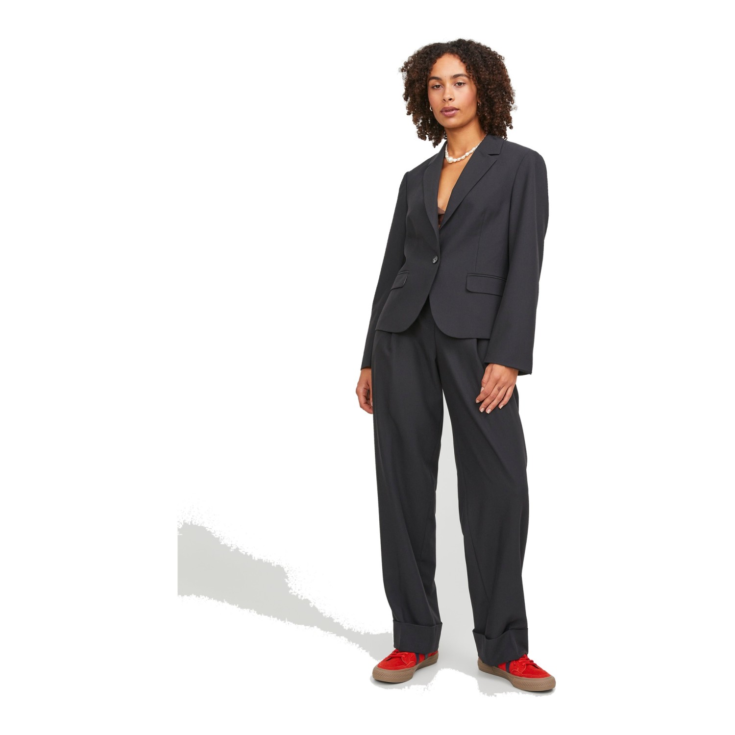 Γυναικείο Παντελόνι Loose Fit με Πιέτες JJ REBEL