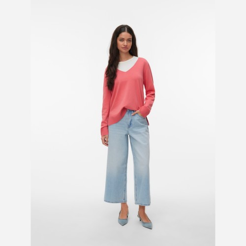 Γυναικεία Πλεκτή Μπλούζα με Λαιμόκοψη V VERO MODA