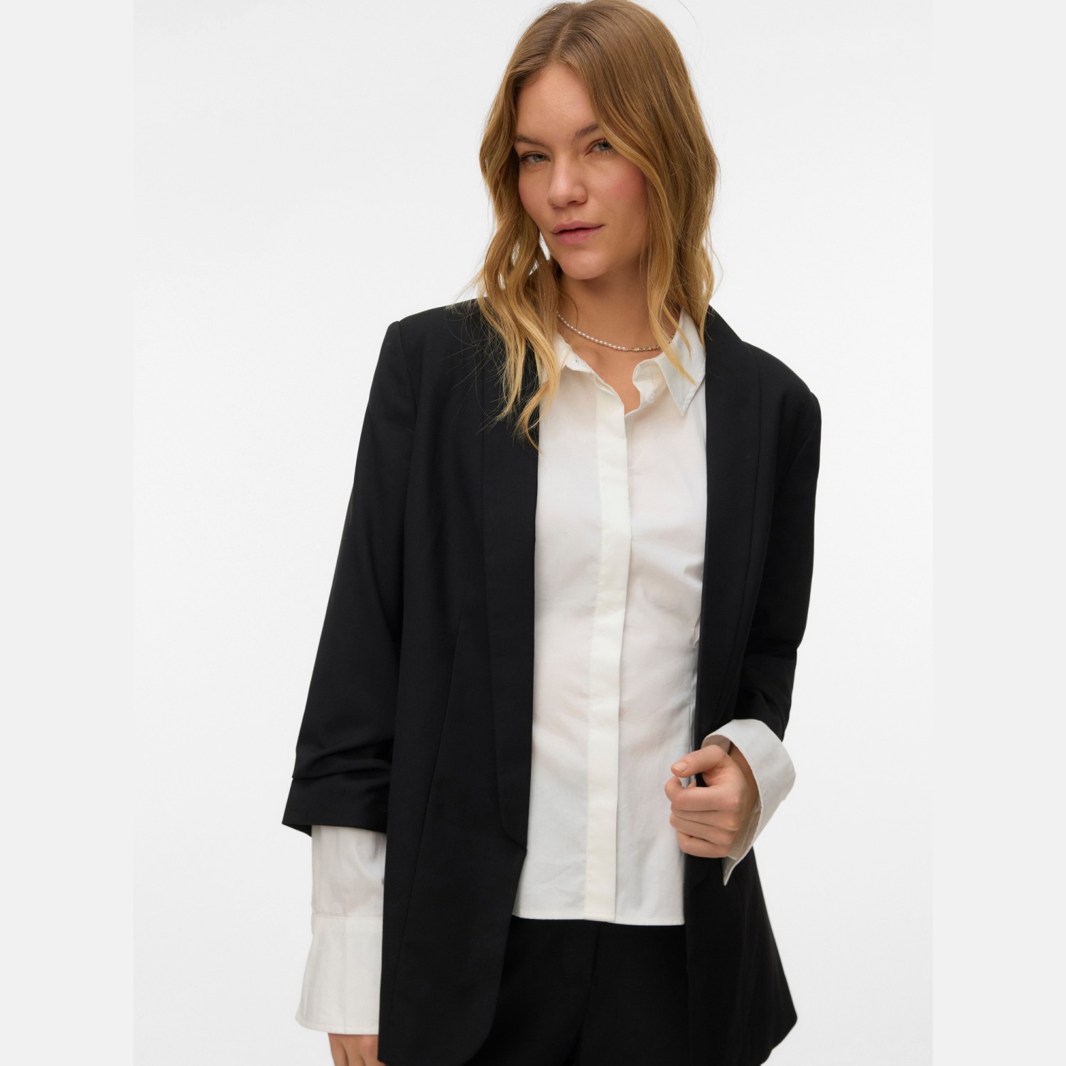 Γυναικείο Σακάκι Regular Γραμμής με Μανίκι 3/4 VERO MODA