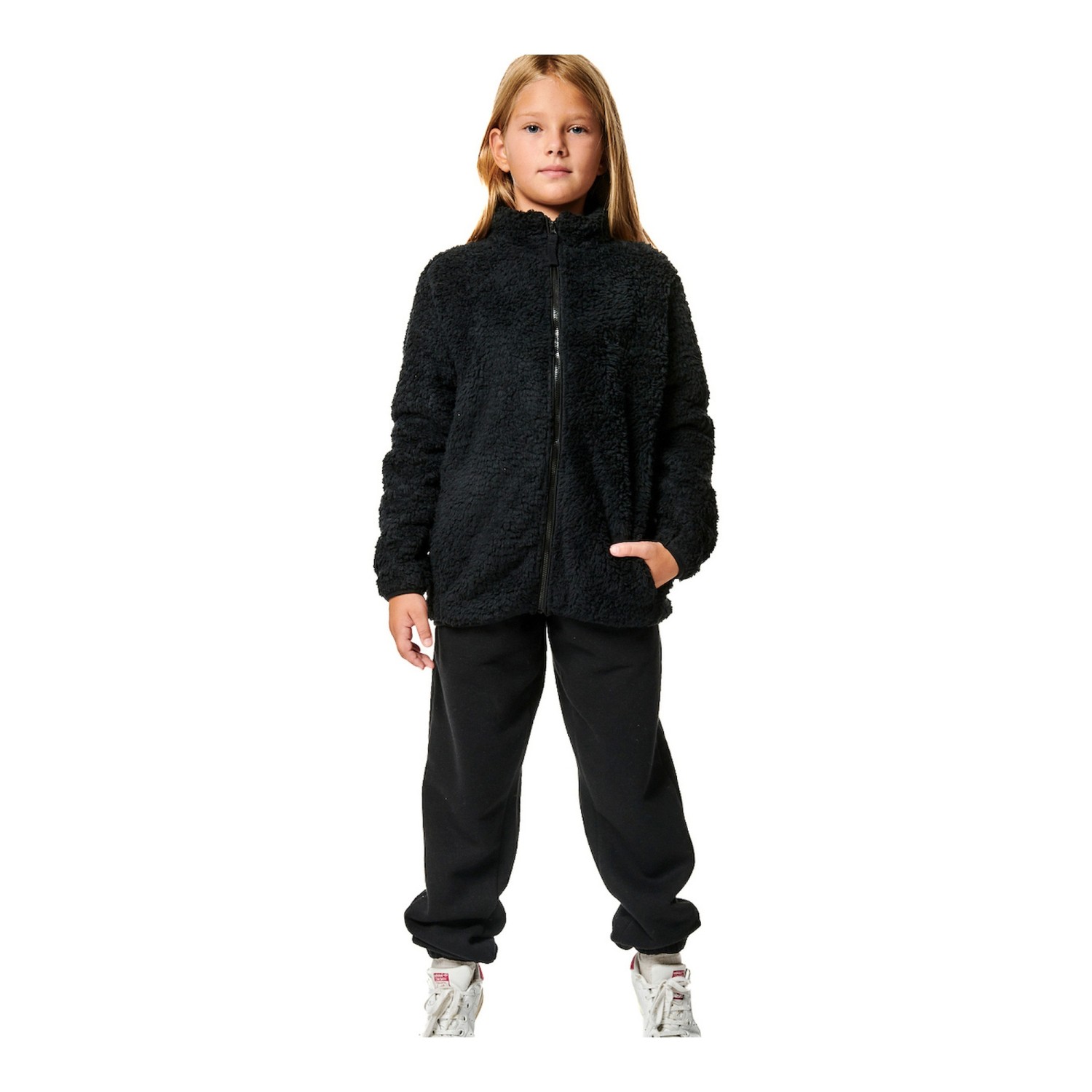 Unisex Fluffy Fleece Ζακέτα με Φερμουάρ BODY ACTION