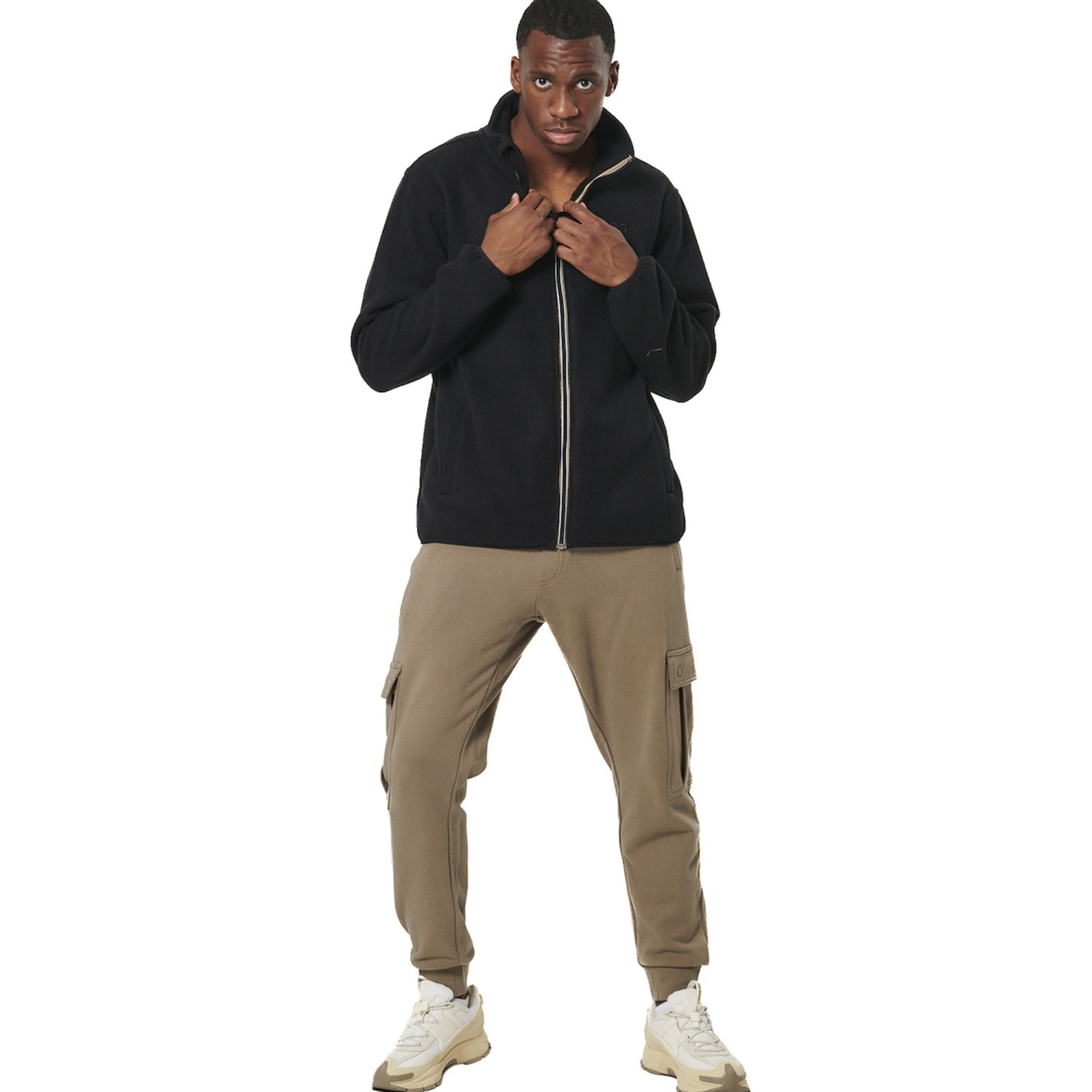 Unisex Fleece Ζακέτα με Φερμουάρ και Κουκούλα BODY ACTION Unisex Fleece Ζακέτα με Φερμουάρ και Κουκούλα BODY ACTION