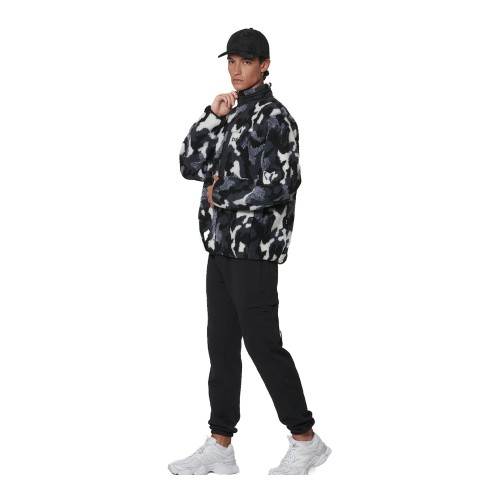 Unisex Sherpa Fleece Μπουφάν με Print BODY ACTION