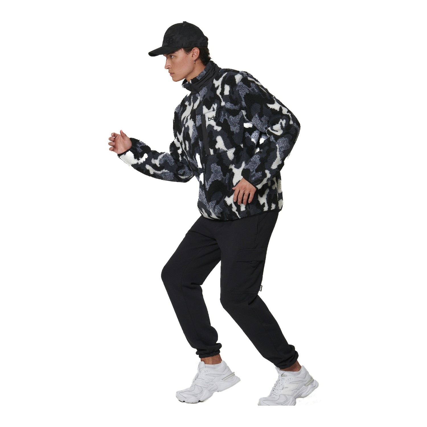 Unisex Sherpa Fleece Μπουφάν με Print BODY ACTION