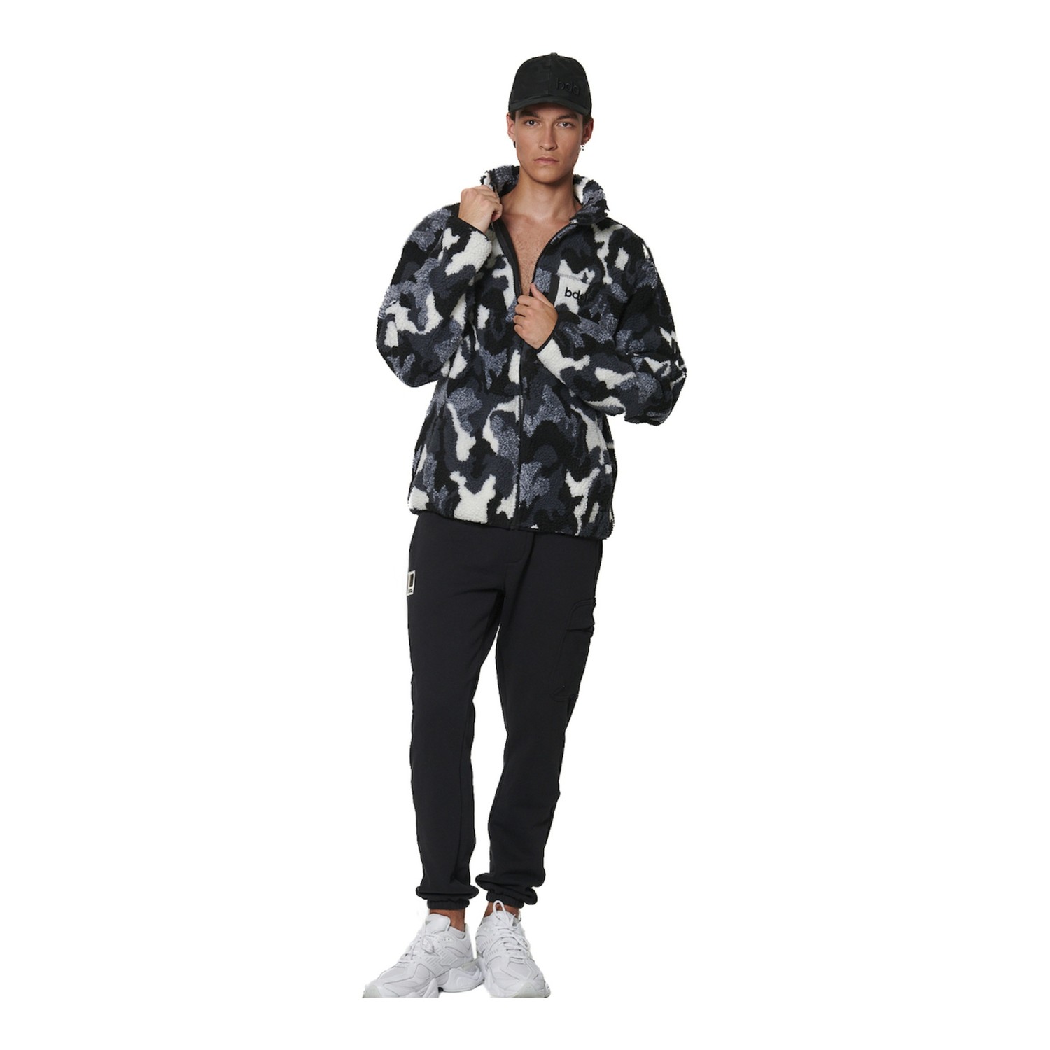 Unisex Sherpa Fleece Μπουφάν με Print BODY ACTION