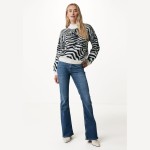 Γυναικείο Πλεκτό Πουλόβερ με Animal Print MEXX