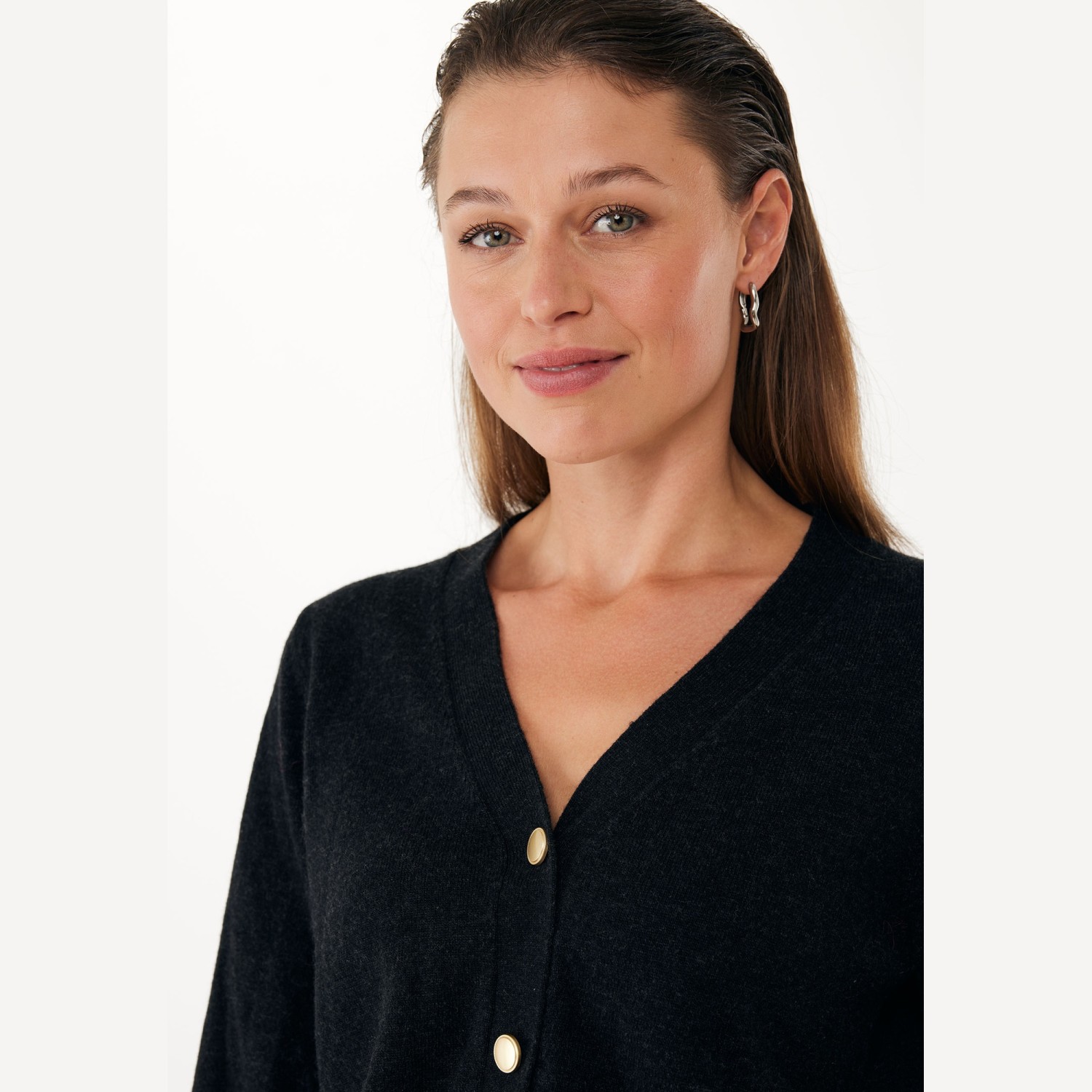 Γυναικεία Ζακέτα Cashmere με Χρυσά Κουμπιά MEXX