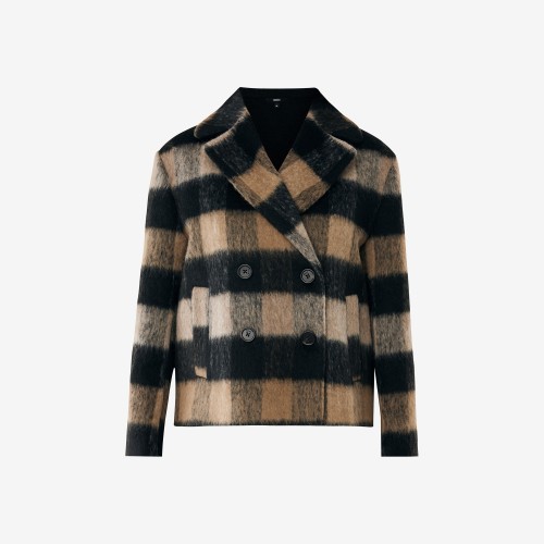 Γυναικείο Καρό Παλτό Peacoat MEXX