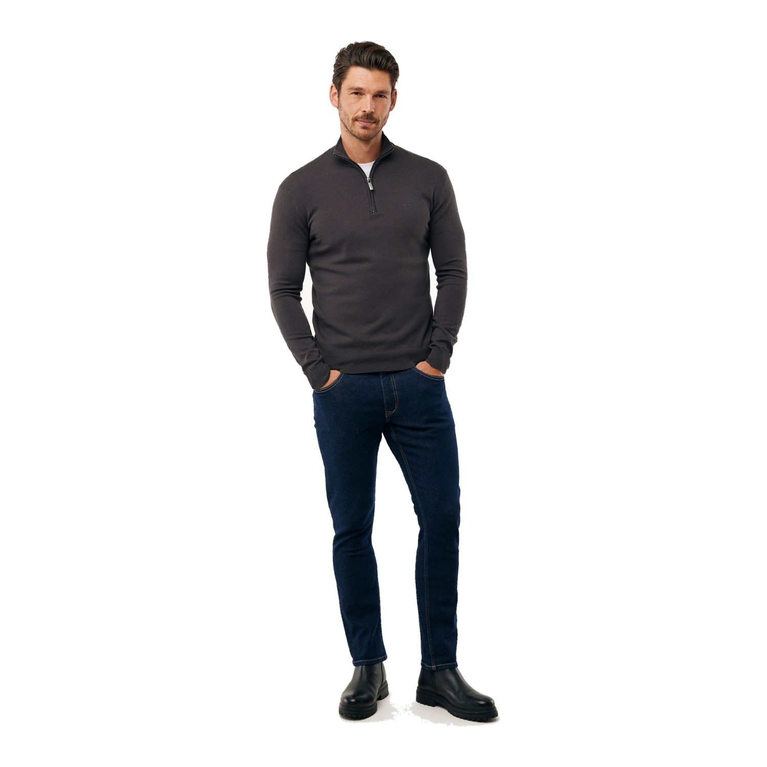 Ανδρικό Πλεκτό Πουλόβερ Half Zip EVEREST MEXX Ανδρικό Πλεκτό Πουλόβερ Half Zip EVEREST MEXX
