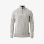 Ανδρική Πλεκτή Μπλούζα Half Zip Patchwork MEXX