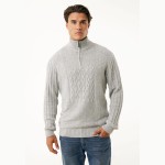 Ανδρική Πλεκτή Μπλούζα Half Zip Patchwork MEXX