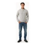 Ανδρική Πλεκτή Μπλούζα Half Zip Patchwork MEXX