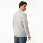 Ανδρική Πλεκτή Μπλούζα Half Zip Patchwork MEXX