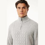 Ανδρική Πλεκτή Μπλούζα Half Zip Patchwork MEXX