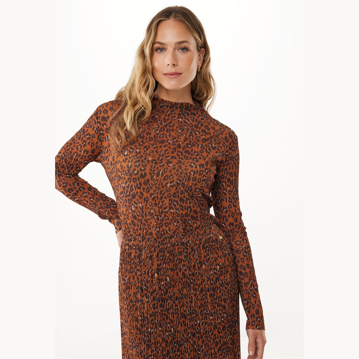 Γυναικεία Μακρυμάνικη Μπλούζα με Animal Print MEXX