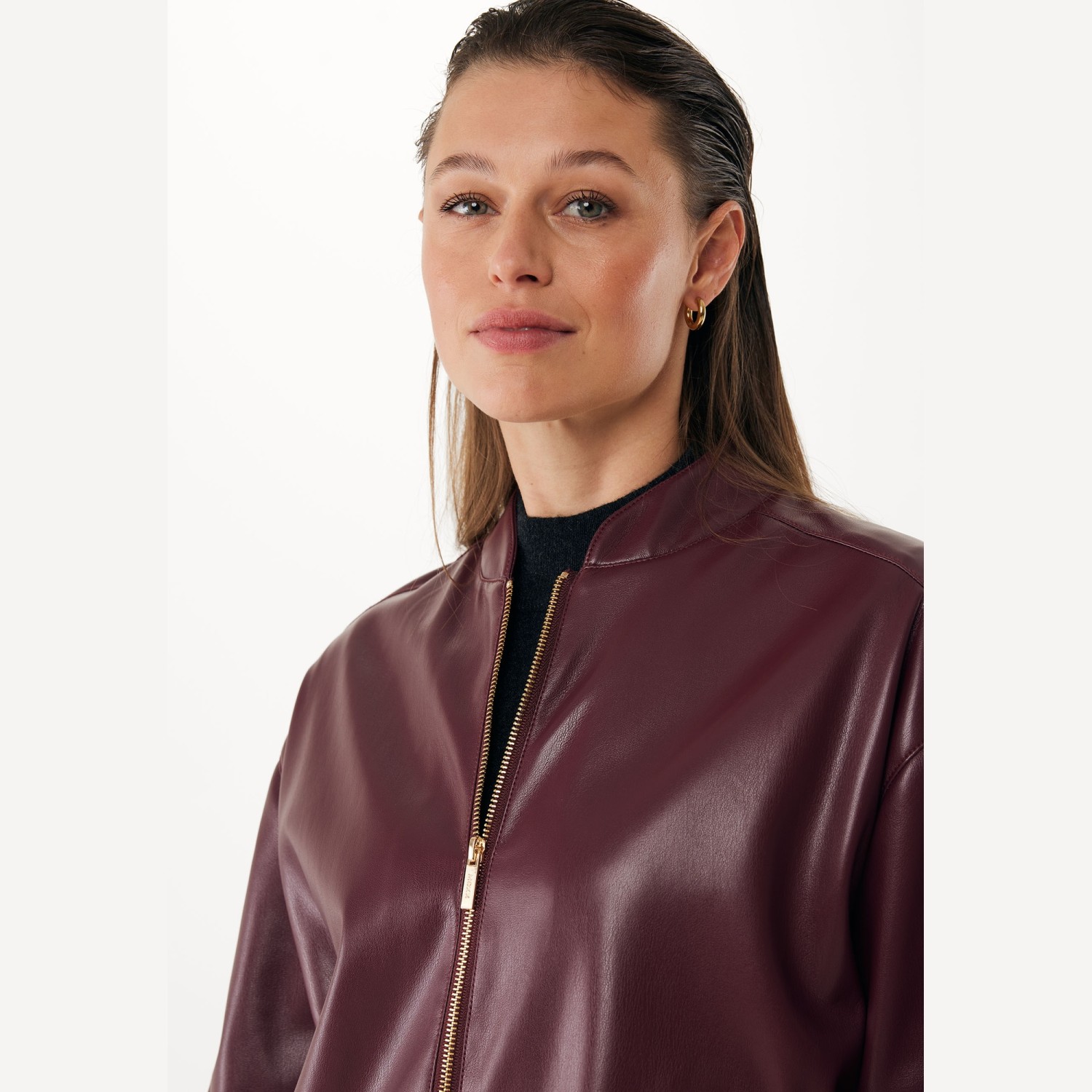 Γυναικείο Bomber Jacket από Συνθετικό Δέρμα MEXX