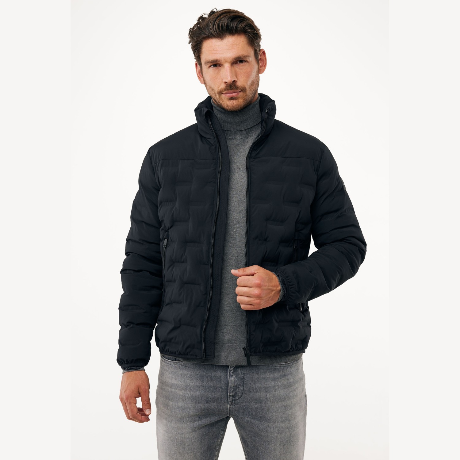 Ανδρικό Puffer Μπουφάν με Ψηλό Γιακά MEXX