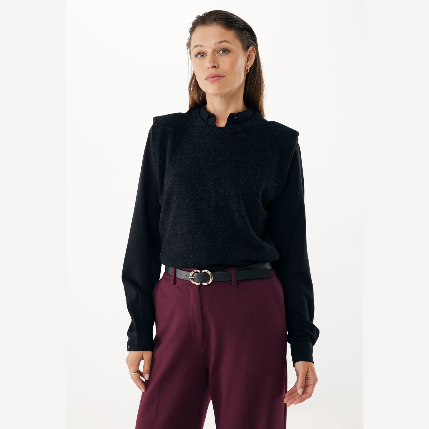 Γυναικείο Αμάνικο Πλεκτό Τοπ Cashmere SENNA MEXX Γυναικείο Αμάνικο Πλεκτό Τοπ Cashmere SENNA MEXX