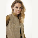 Γυναικείο Αμάνικο Τοπ Tweed με Κουμπιά MEXX