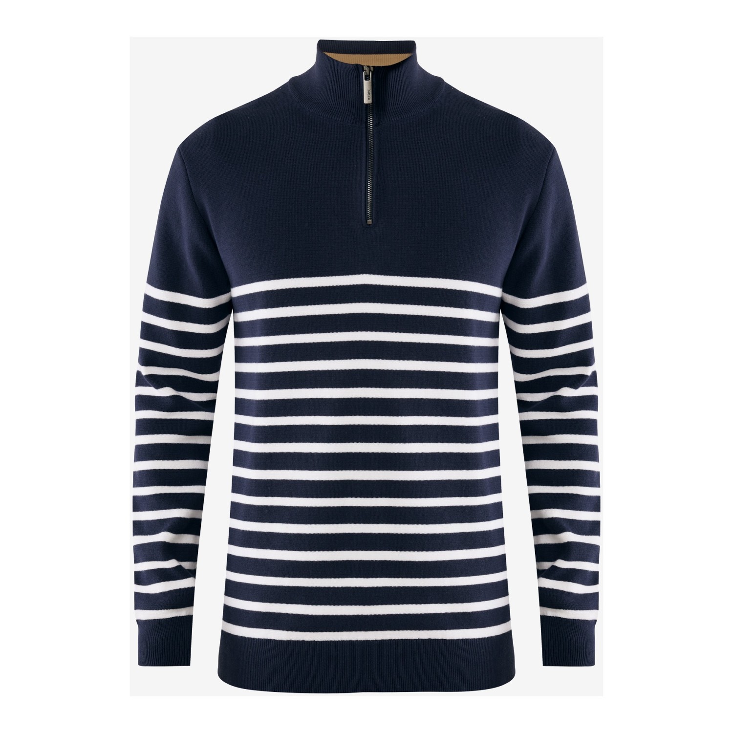 Ανδρική Ριγέ Μπλούζα Half Zip MEXX