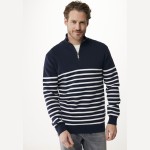 Ανδρική Ριγέ Μπλούζα Half Zip MEXX
