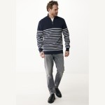 Ανδρική Ριγέ Μπλούζα Half Zip MEXX