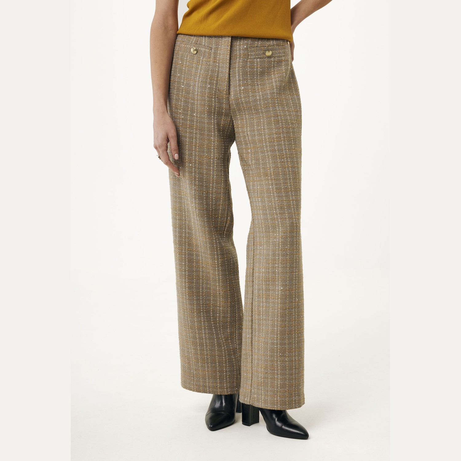 Γυναικείο Tweed Παντελόνι Ίσια Γραμμή MEXX