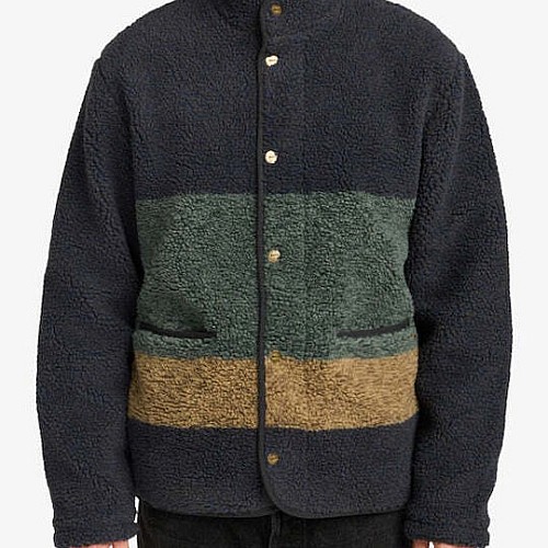 Ανδρική Ζακέτα Fleece με Κουμπιά Πίεσης RVCA