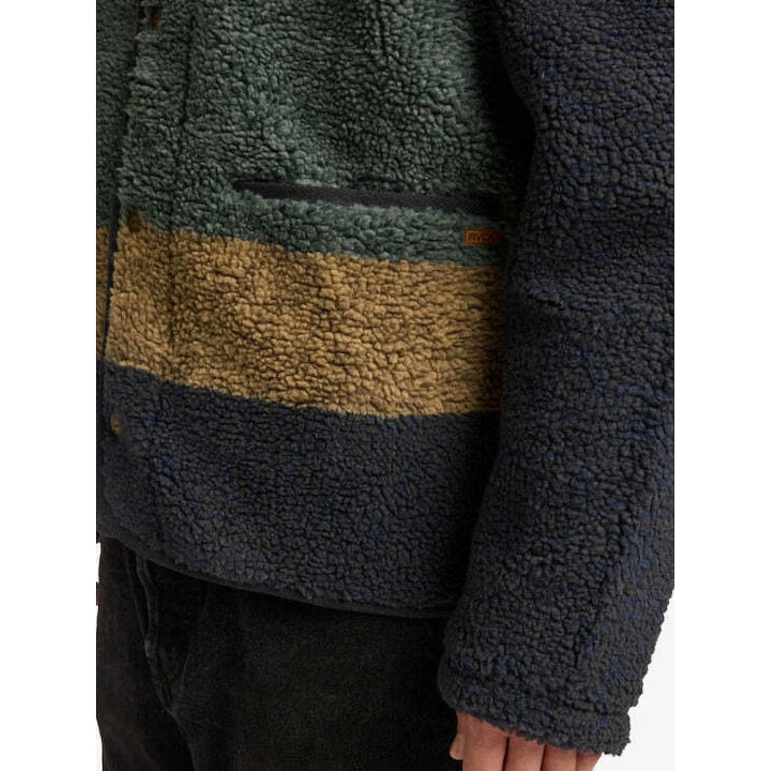 Ανδρική Ζακέτα Fleece με Κουμπιά Πίεσης RVCA