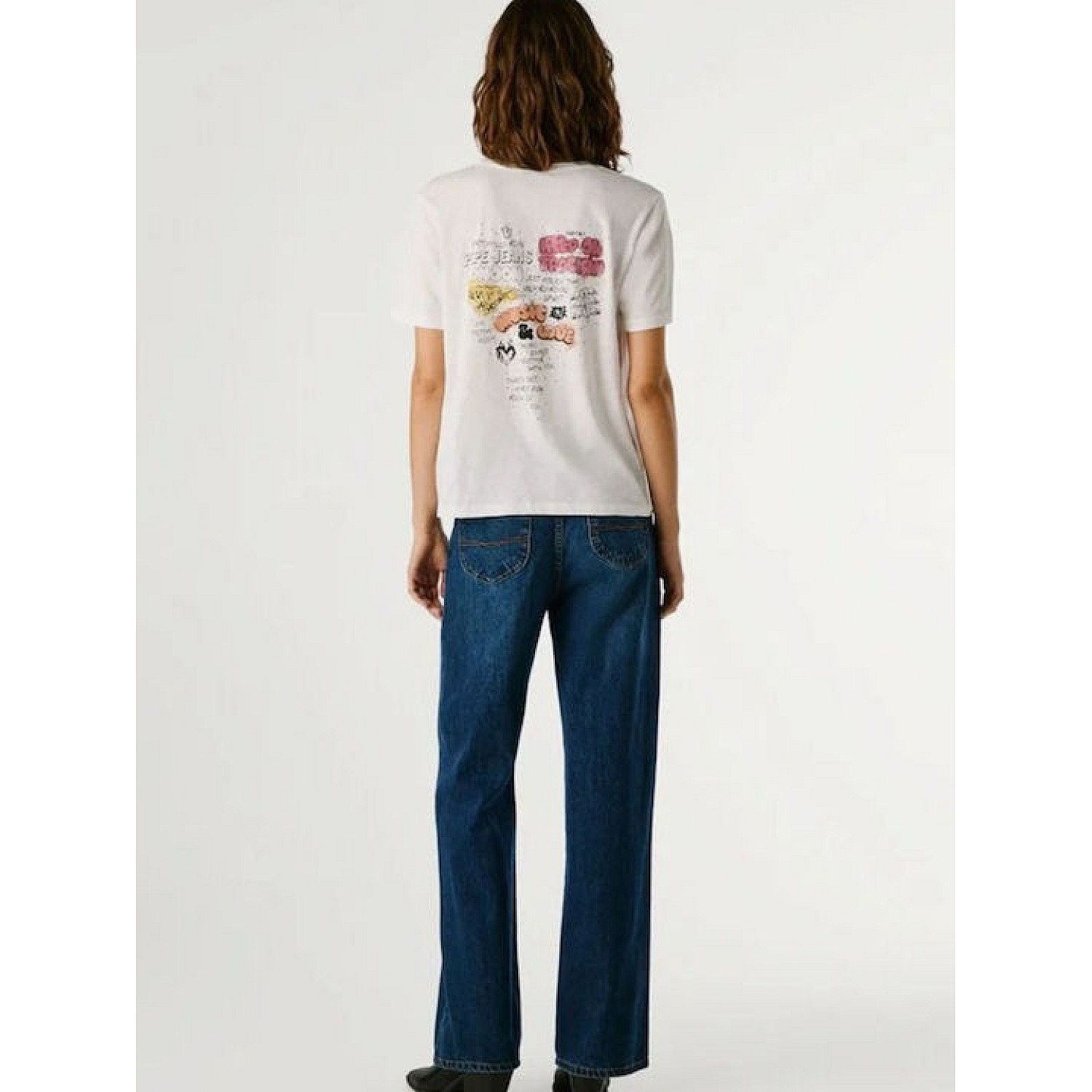 Γυναικεία Κοντομάνικη Μπλούζα με Τύπωμα PEPE JEANS