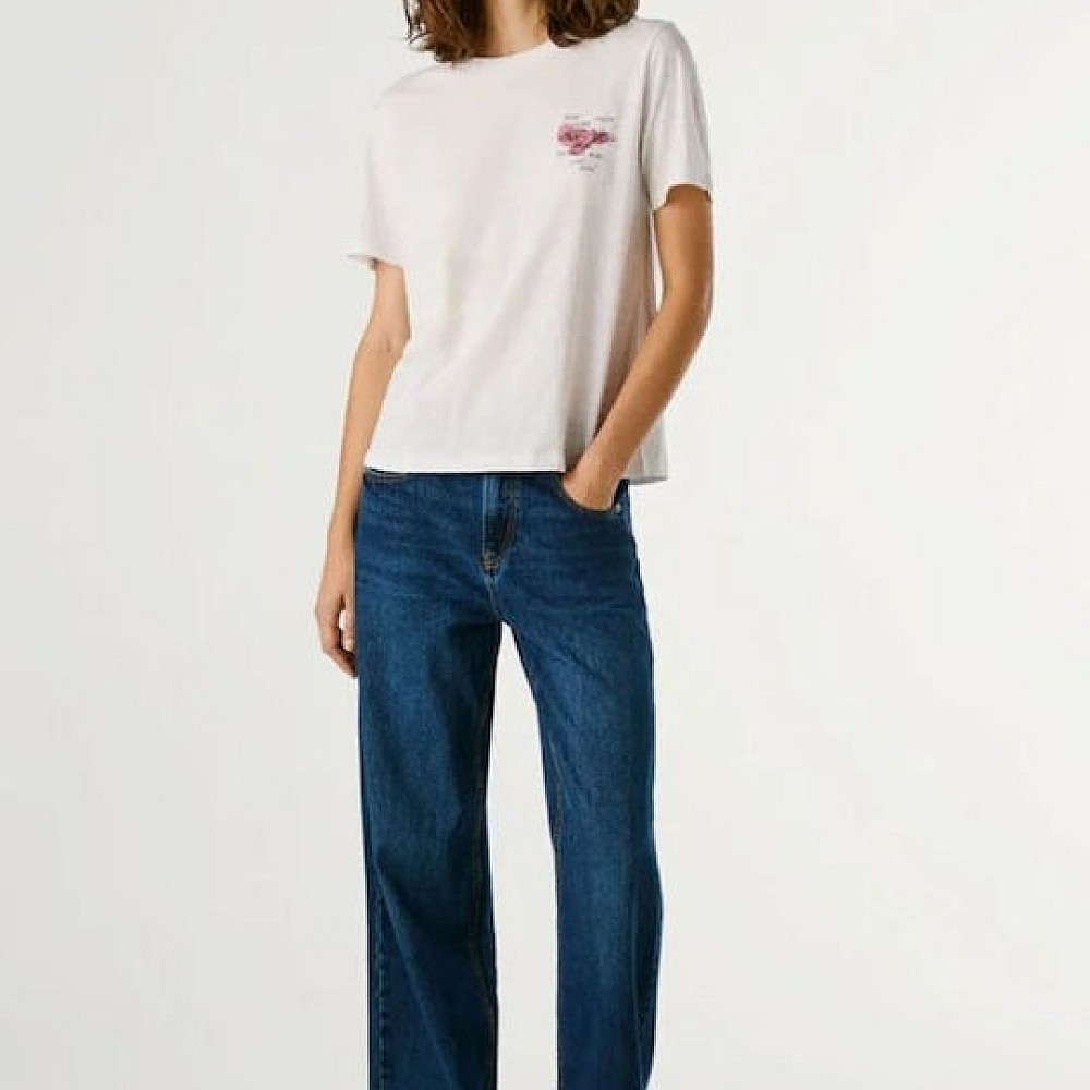Γυναικεία Κοντομάνικη Μπλούζα με Τύπωμα PEPE JEANS