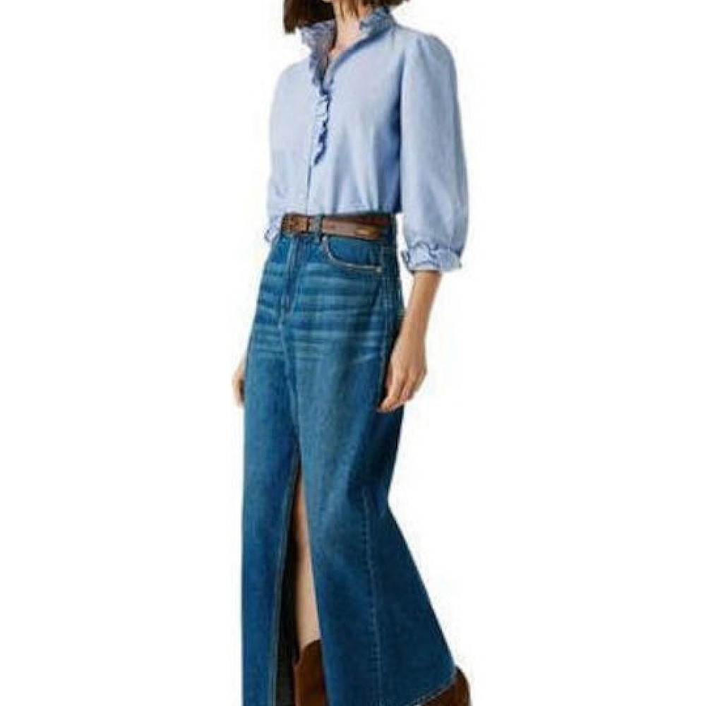 Γυναικεία Τζιν Φούστα Maxi με Σκίσιμο PEPE JEANS